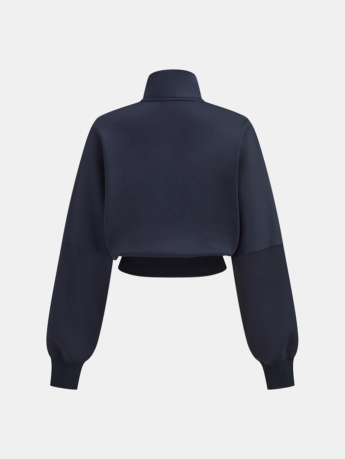 Quadruple Stripe Cropped Sweatshirt