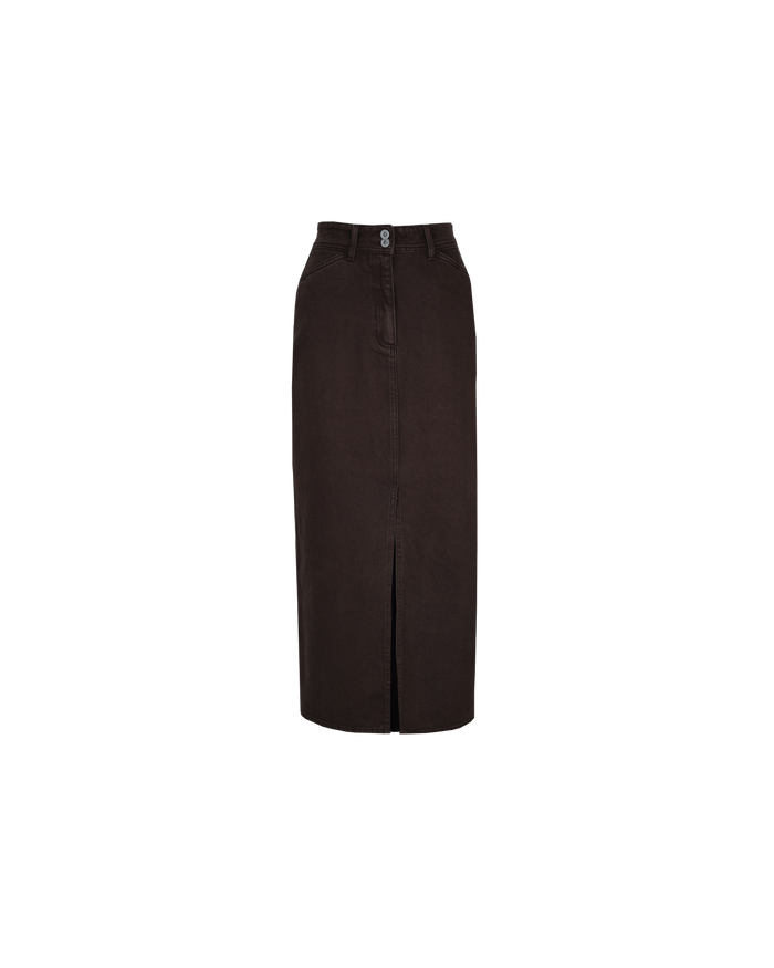 RAFFIA  DENIM SKIRT JAVA