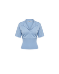 RAMONA SHORT SLEEVE POLO TOP SERENITY