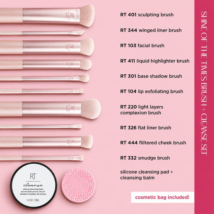 Buy Real Techniques Shine of the Times Brush + Cleanse Set at Lotshop.pk