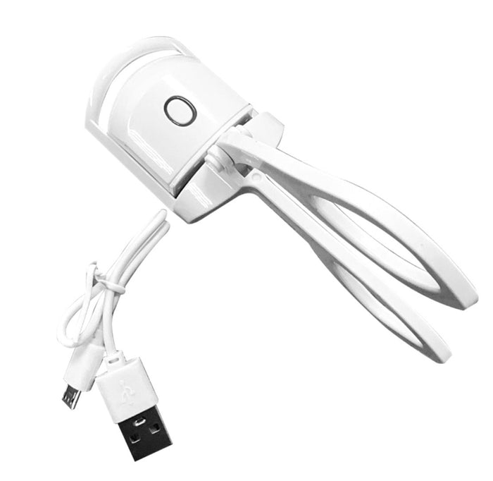 Rechargeable Electric Heated Eyelash Curler – White