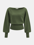 Ribbed Knit Cropped Sweater
