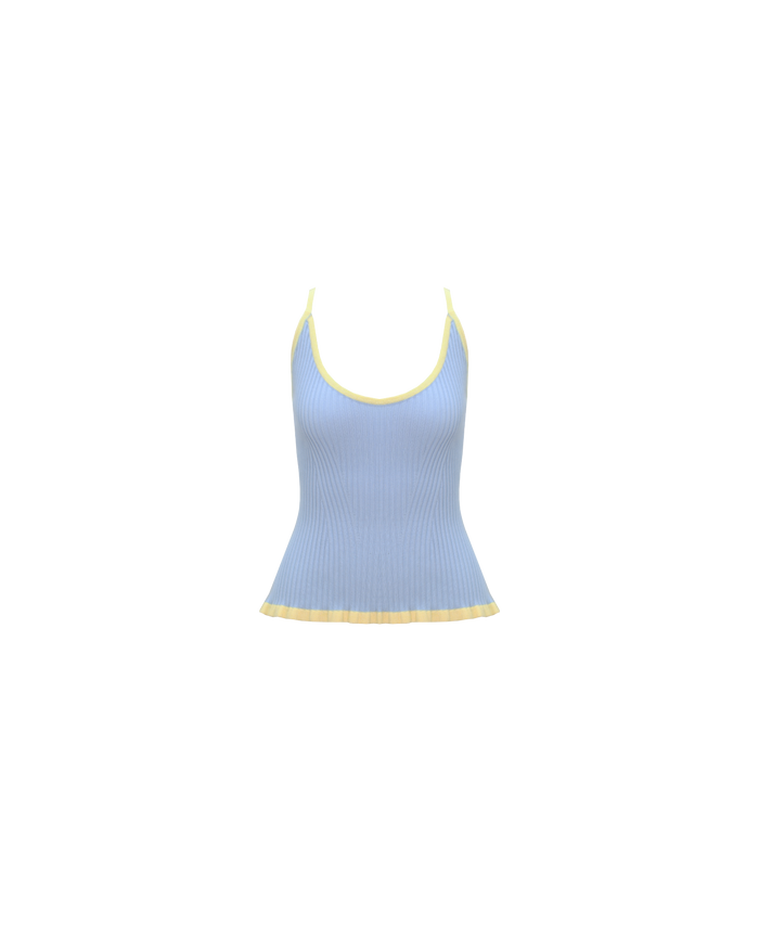 RINA TANK BLUE LEMON