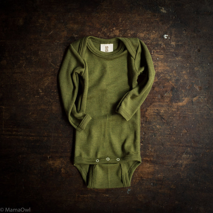 Robin Baby & Kids Body - Merino Wool & Silk - Moss