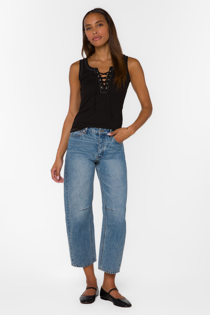 Rochelle Black Tank - Tops - Velvet Heart Clothing