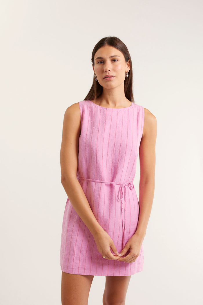 Rommy In Pinstripe In Pink