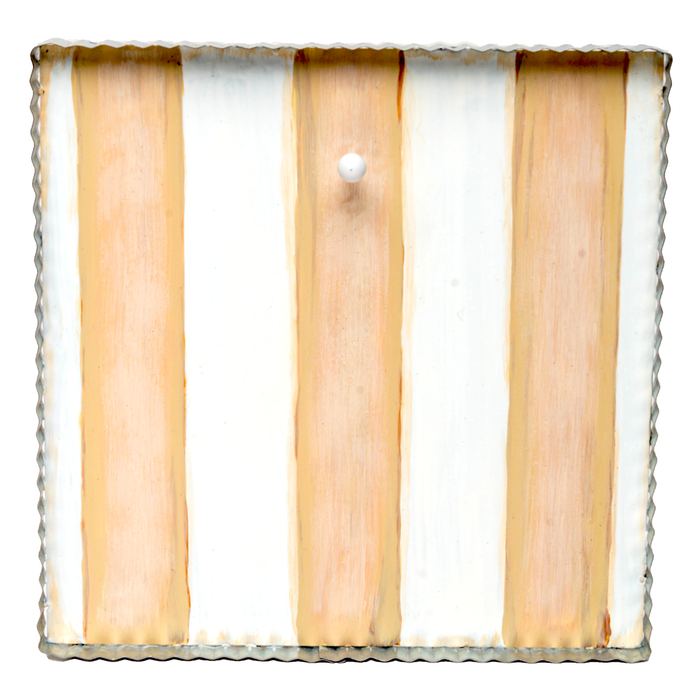 Round Top Display Board White Striped