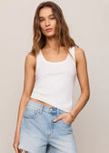 Rowe Rib Scoop Tank - White