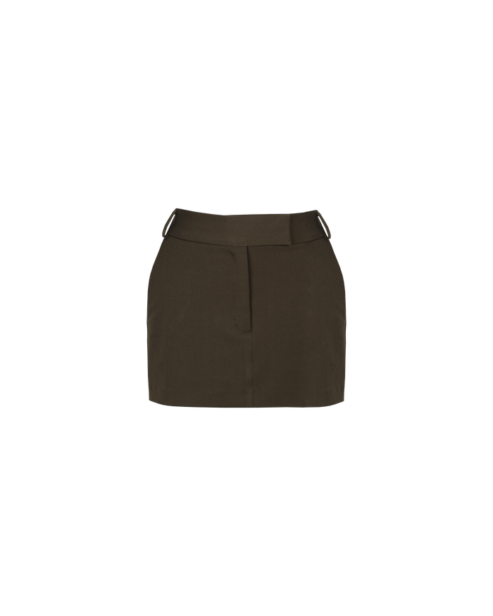RUE MINI SKIRT KHAKI