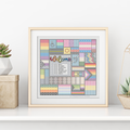 Safe Space Blackwork Pattern by Peppermint Purple