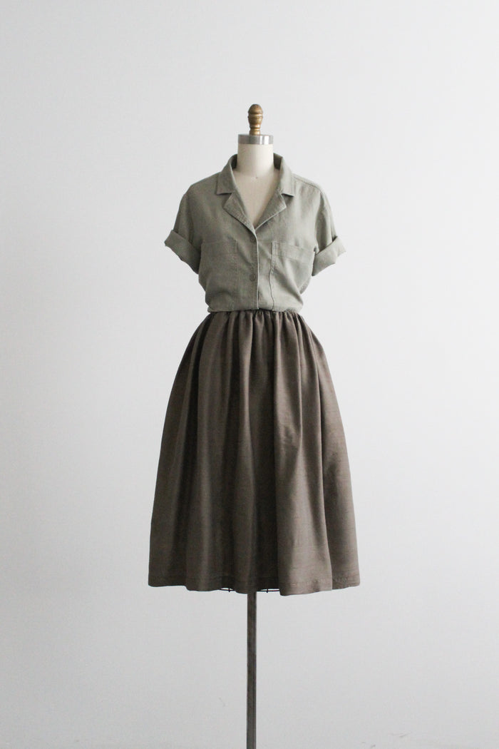 sageleaf silk skirt