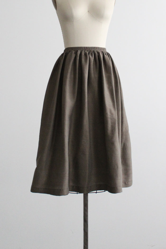 sageleaf silk skirt