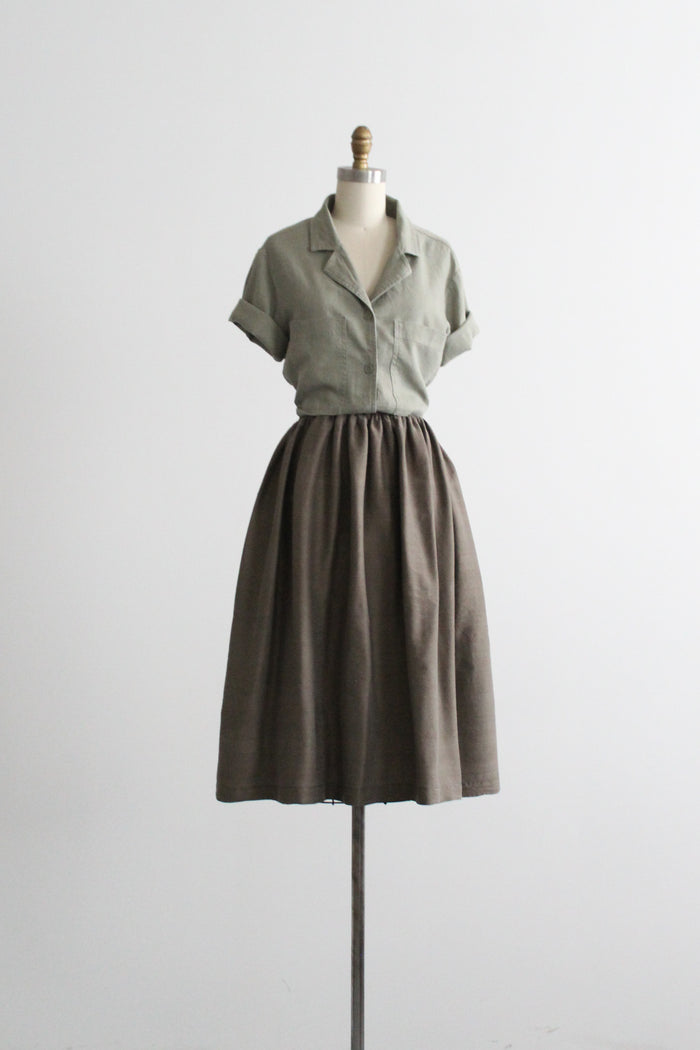 sageleaf silk skirt