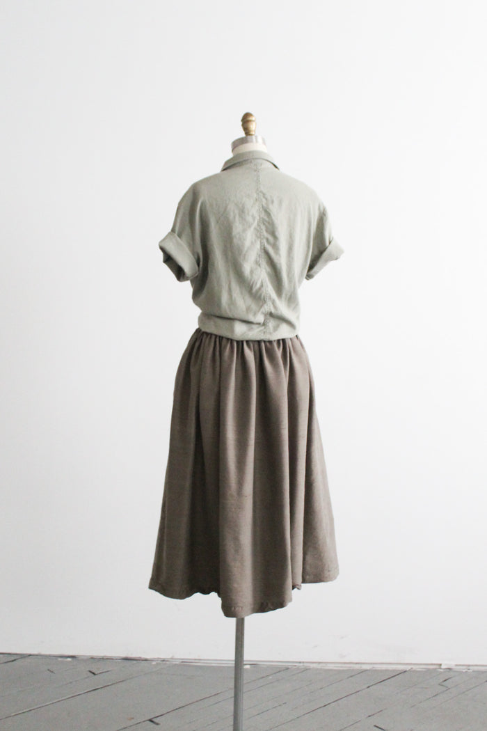 sageleaf silk skirt