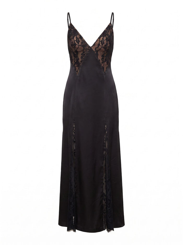 Salome V Neck Lace Maxi Dress Forever New