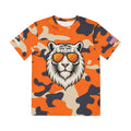 Salute to Service Orange Camo Tiger Polyester Tee - Bold & Trendy Casual Wear