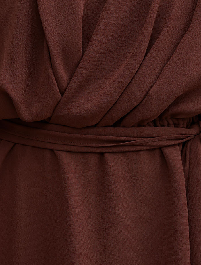 Samantha Tipped Draped Mini Dress Forever New