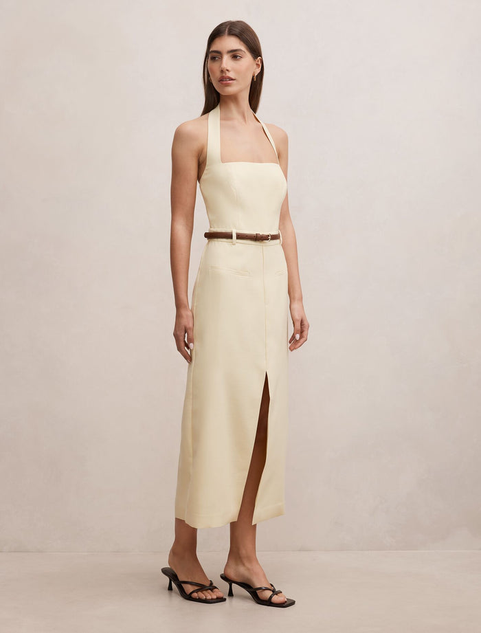 Sara Tailored Column Midi Dress Forever New