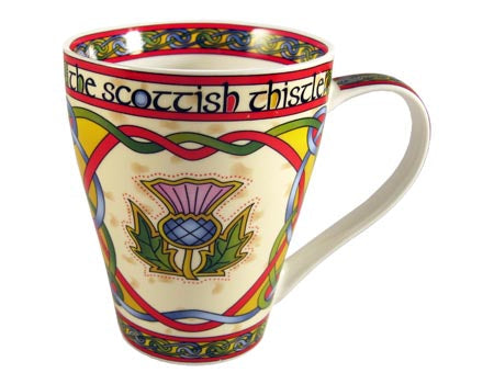 Scottish Thistle Bone China Mug