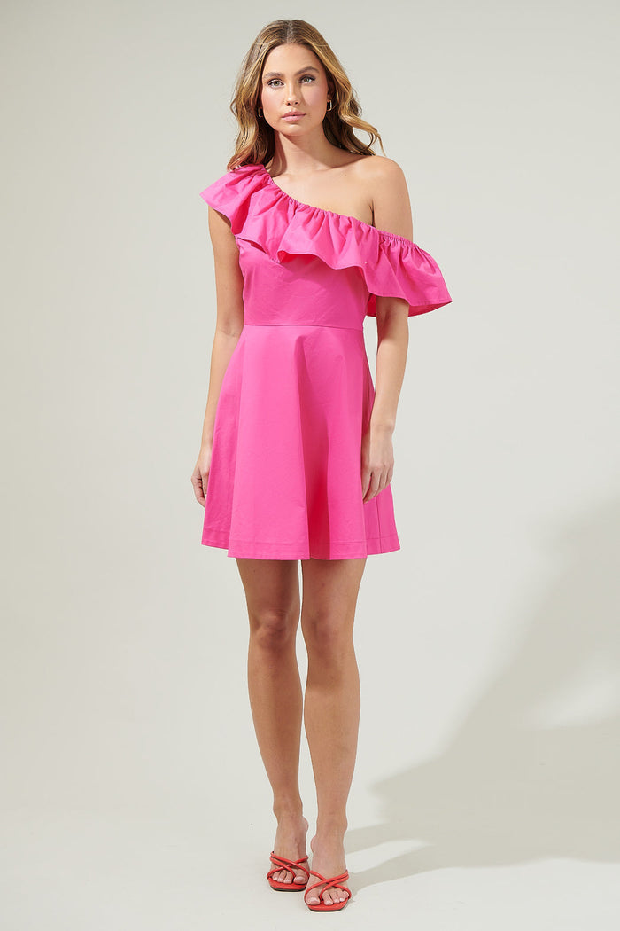 Searcy One Shoulder Mini Dress