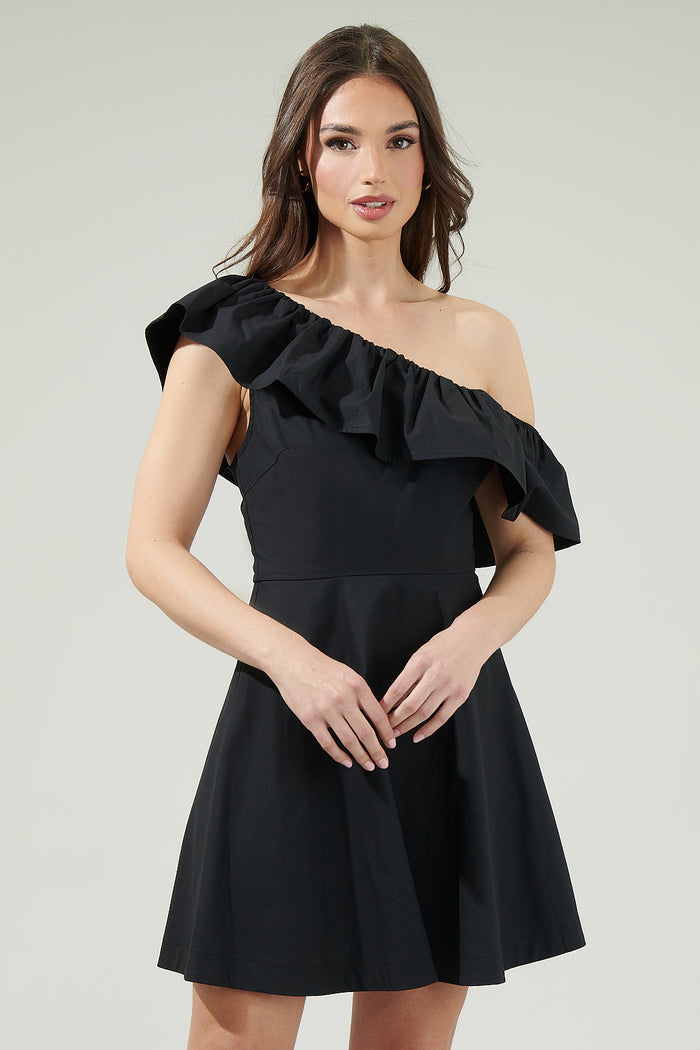 Searcy One Shoulder Mini Dress