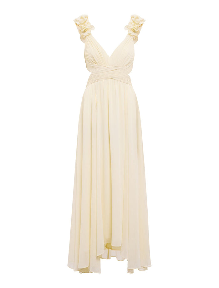 Selena Ruffle Shoulder Maxi Dress Forever New