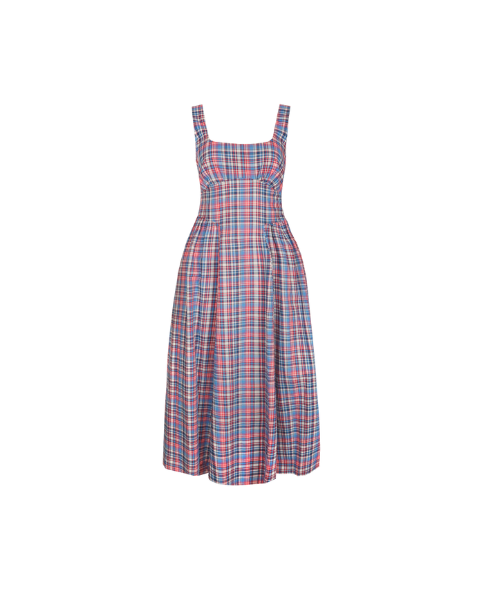 SELMA DRESS POOLSIDE TARTAN