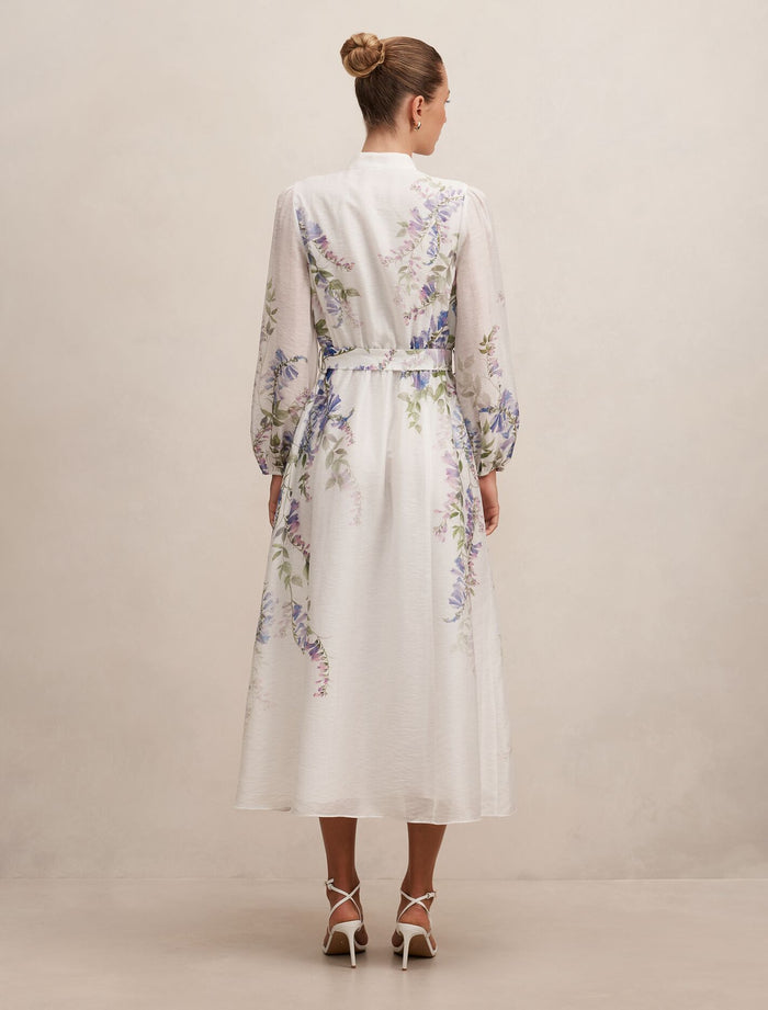 Sheridan Placement Print Midi Dress Forever New