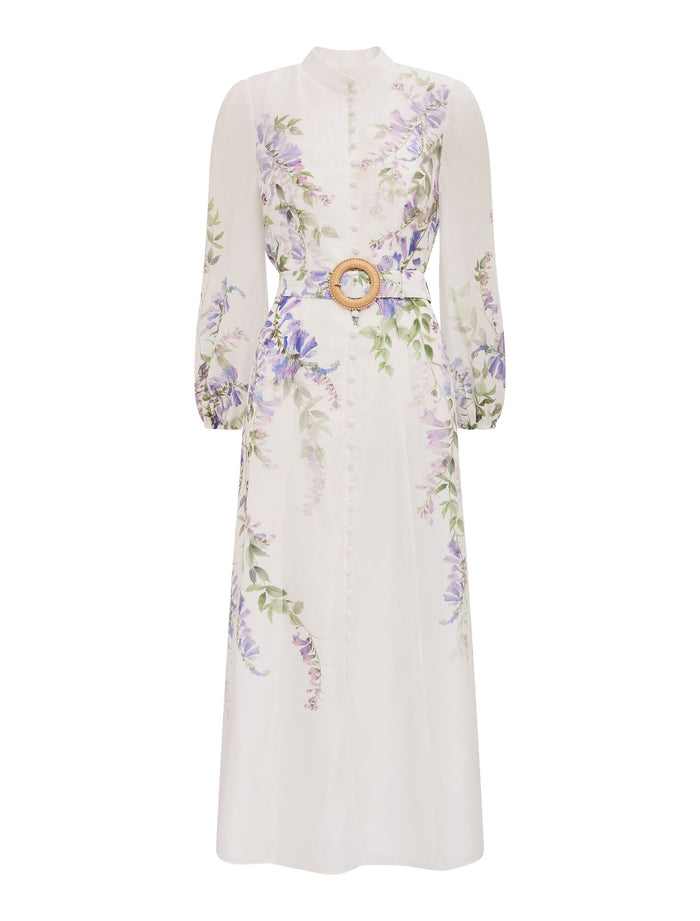 Sheridan Placement Print Midi Dress Forever New
