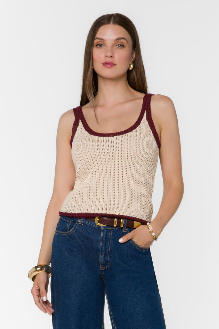 Shiann Blackberry Wine Tank - Tops - Velvet Heart Clothing