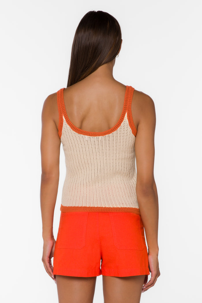 Shiann Spicy Orange Tank - Tops - Velvet Heart Clothing