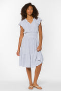 Shiri Blue Stripe Dress - Dresses - Velvet Heart Clothing
