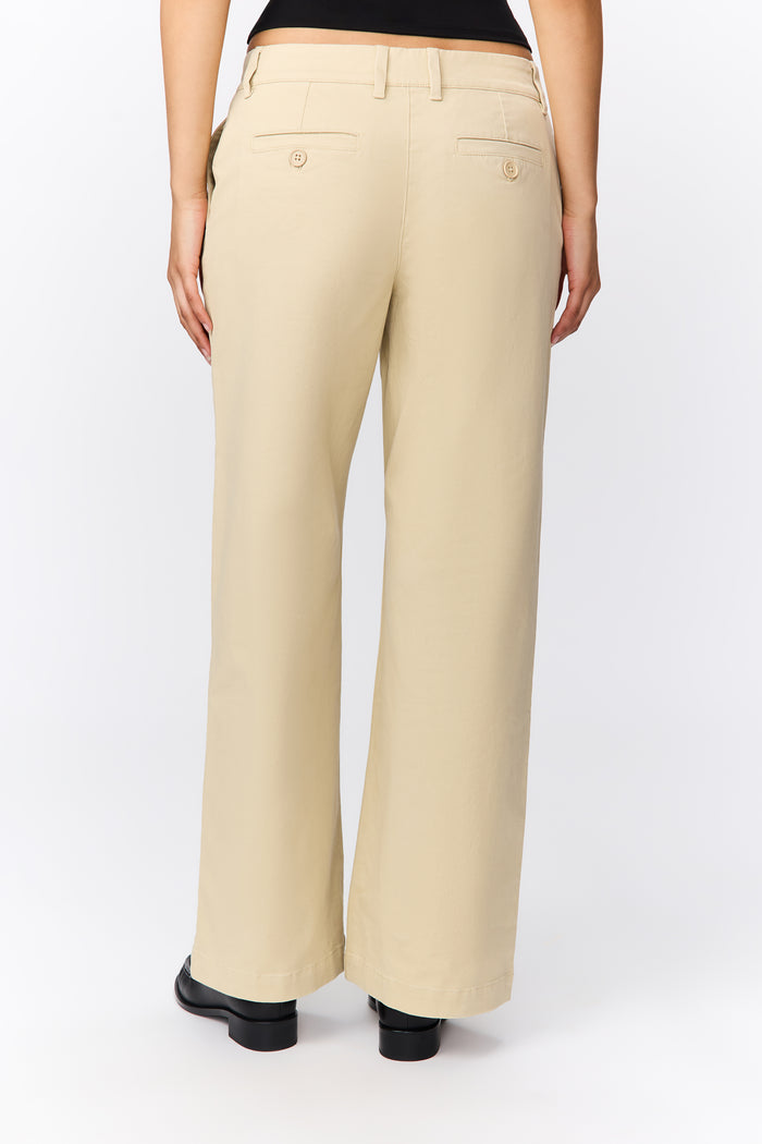 Siene Wide Leg Pant in Cream