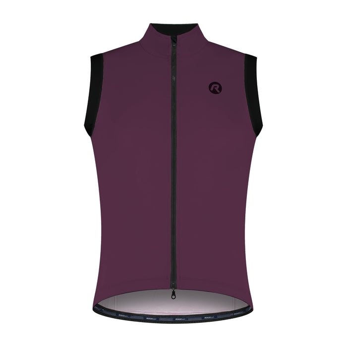 Rogelli Signature windstopper heren bordeaux voorkant.