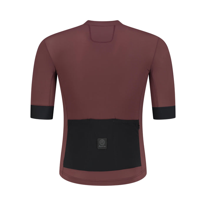 Rogelli Signature fietsshirt heren rood korte mouw achterkant.