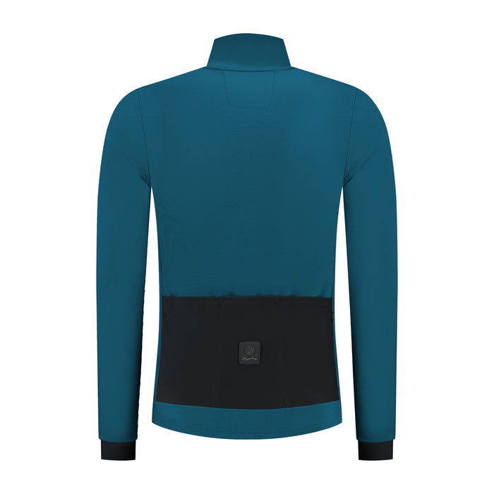 Rogelli Signature fietsshirt heren blauw lange mouw achterkant.