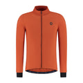Rogelli Signature fietsshirt heren oranje lange mouw voorkant.
