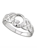 Silver Celtic Claddagh Ring