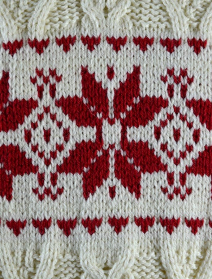 Zip Detail from Winter Fair Isle Zip-Neck Aran Sweater #color_natural-cherry