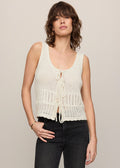 Solano Crochet Tank - Cloud