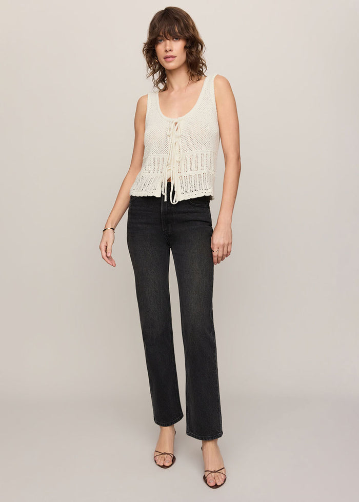 Solano Crochet Tank - Cloud