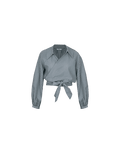 SOOKIE WRAP SHIRT DARK GREEN STRIPE