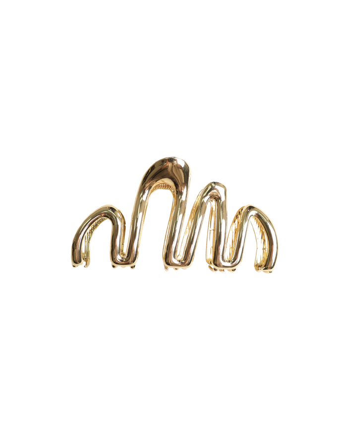 SQUIGGLE HAIR CLAW GOLD