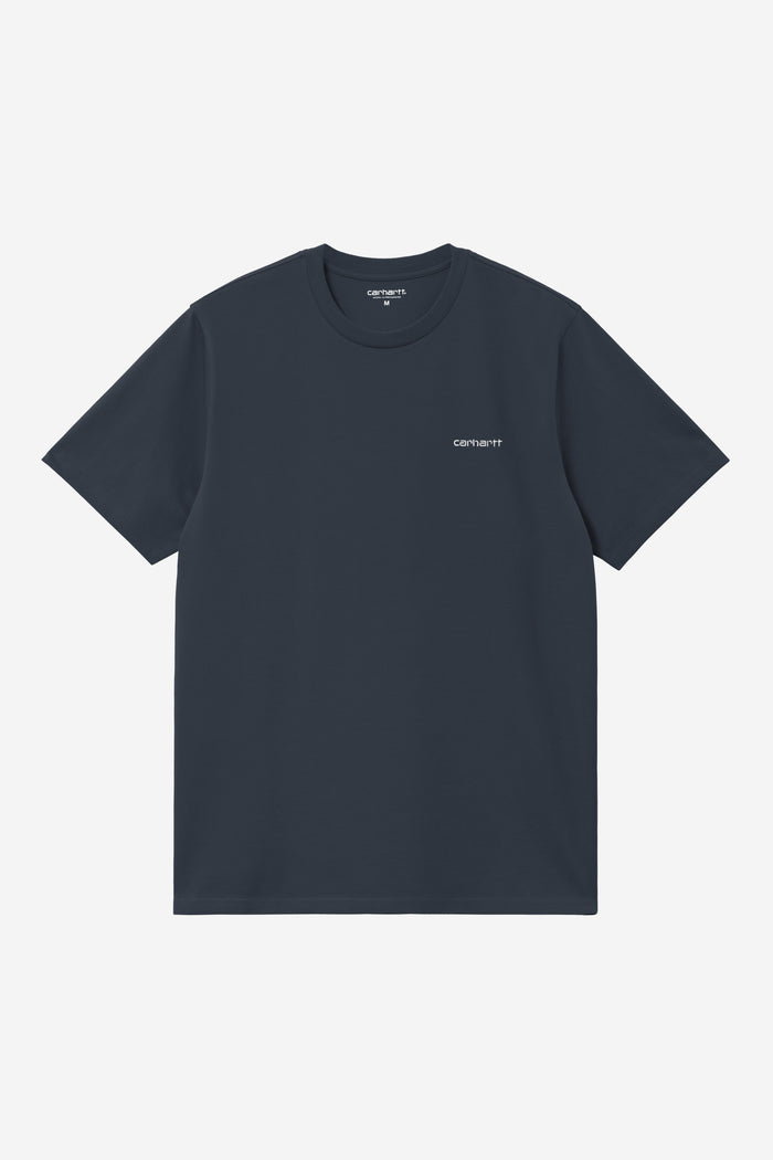 S/S Script Embroidery T-Shirt