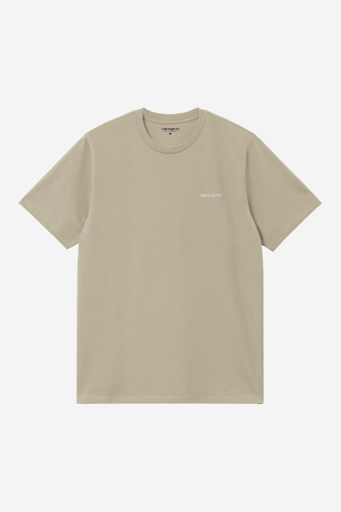 S/S Script Embroidery T-Shirt