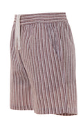 Stripe Linen Mix Revere Collar Shirt