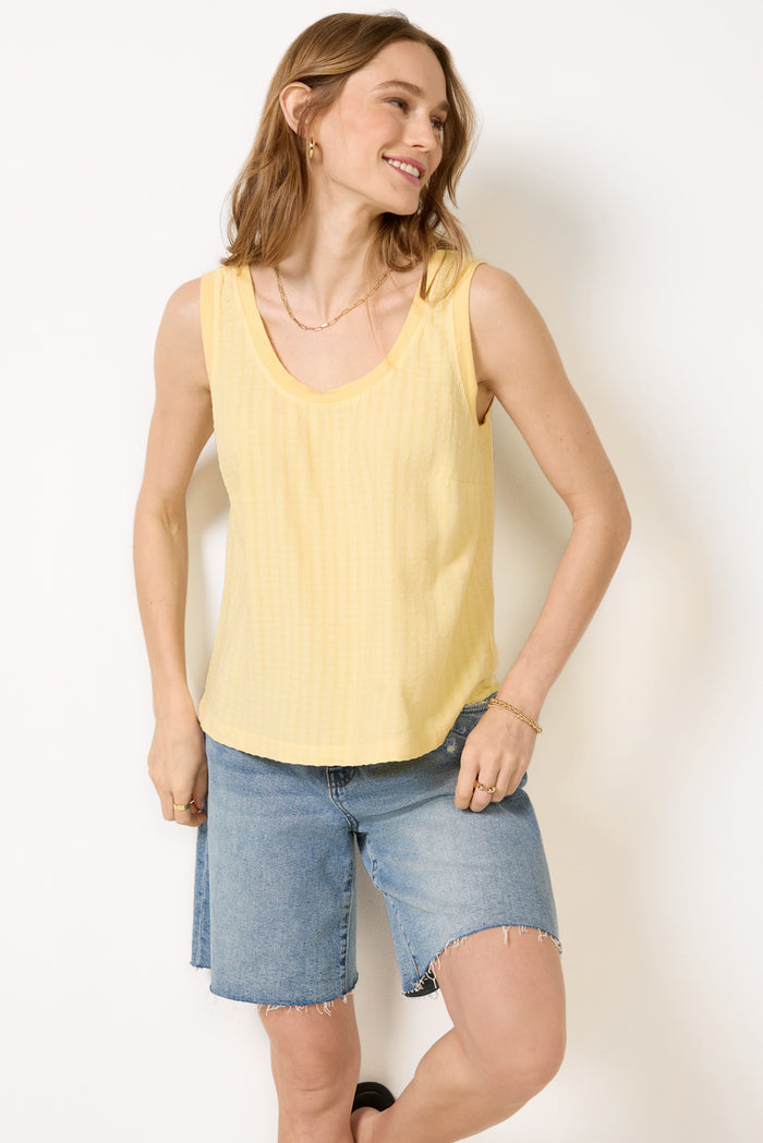 Stripe Linen Tank