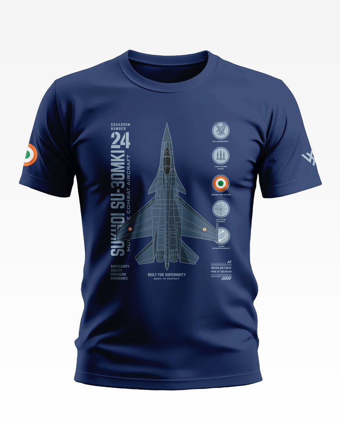 Sukhoi Su-30MKI Born To Protect Cotton T-shirt