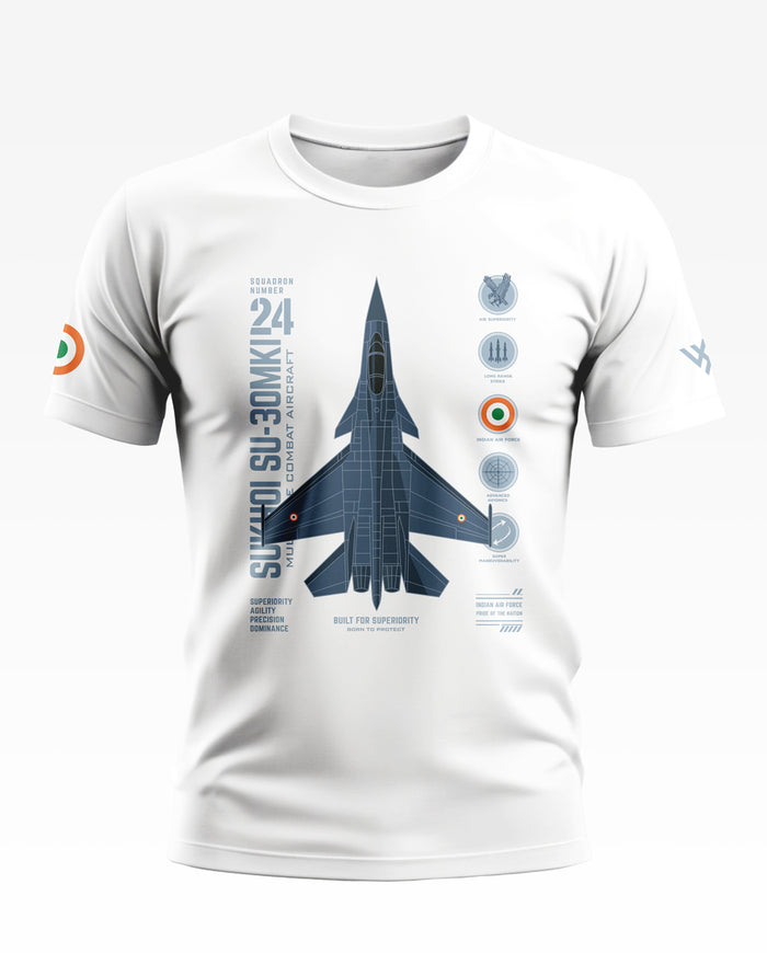 Sukhoi Su-30MKI Born To Protect Cotton T-shirt
