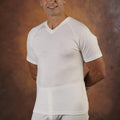 Supreme Merino Wool Mens Short Sleeve V-neck Vest